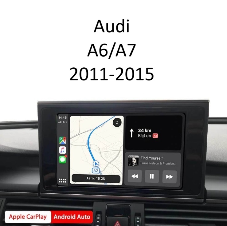 Wireless Apple CarPlay & Android Auto Интерфейс – Audi A6/A7 2011-2015 RMC система