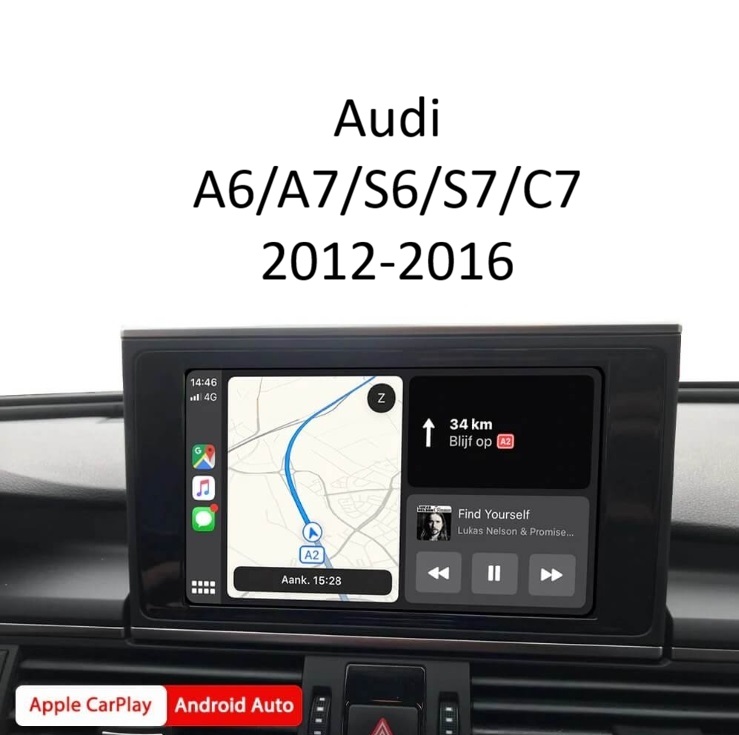 Wireless Apple CarPlay & Android Auto Интерфейс – Audi A6/A7/S6/S7/C7 2012-2016 - MMI3G+
