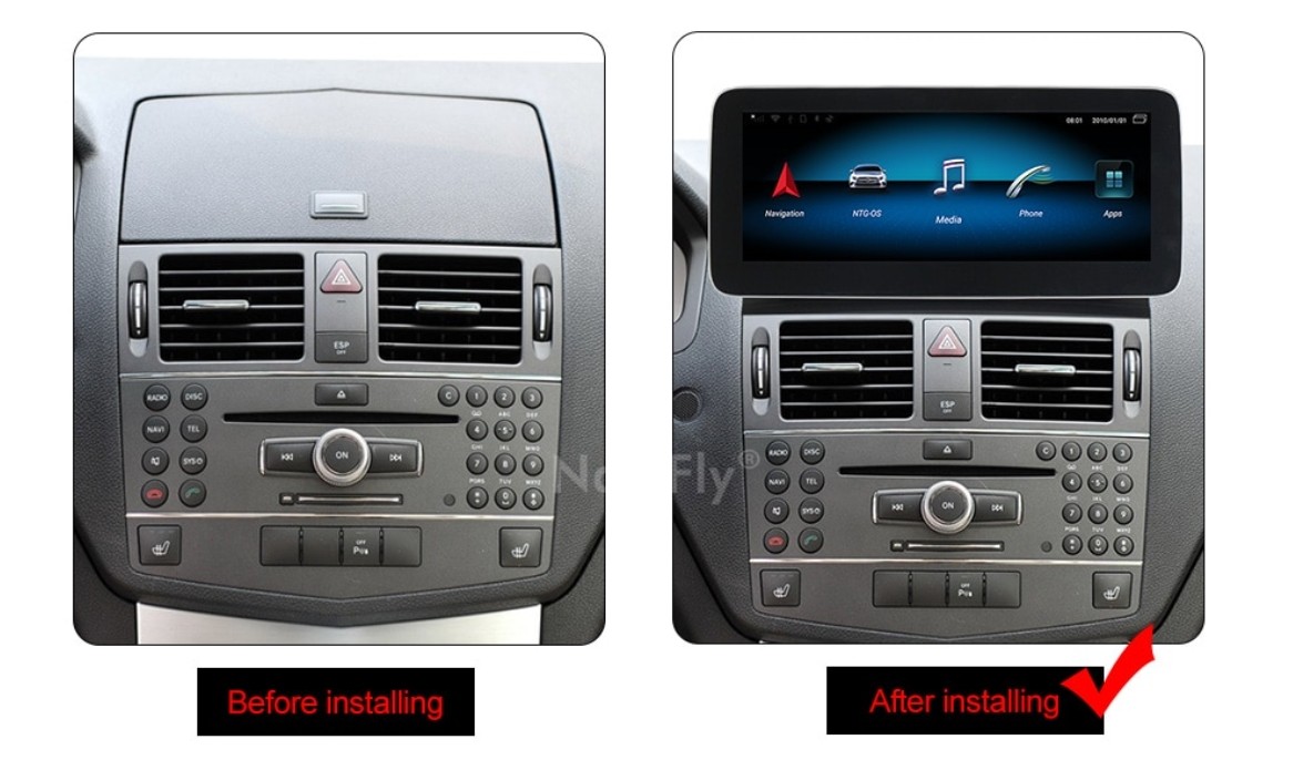 Мултимедия за Mercedes C-class w204 2007-2010 - NTG4 - 10.25"