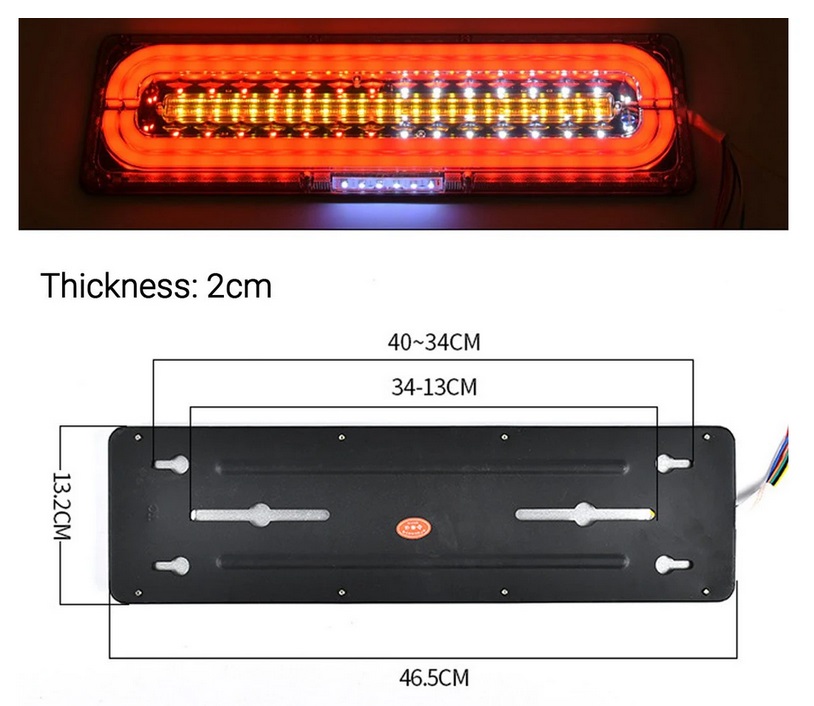 Стопове LED с Бягаща светлина 12/24V 46см комплект - Image 2