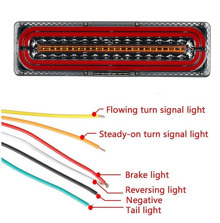Стопове LED с Бягаща светлина 12/24V 46см комплект - Image 5