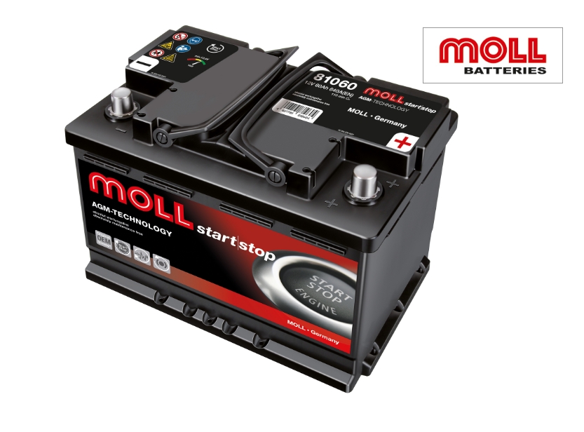 Акумулатор MOLL Start-Stop AGM 12V 60AH 640A