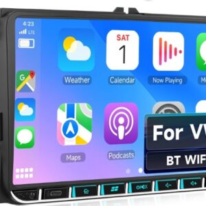 9" Мултимедия 2DIN за Volkswagen – Wireless CarPlay, Android Auto & Bluetooth